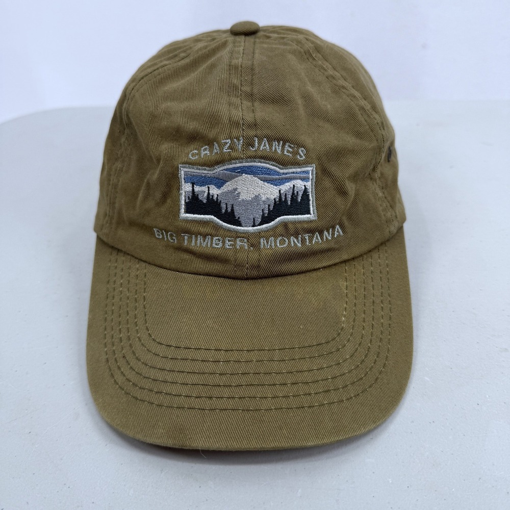 Crazy Janes Big Timber Montana Hat Adult OSFA Green‎ Dad Cap Suttons Sportswear